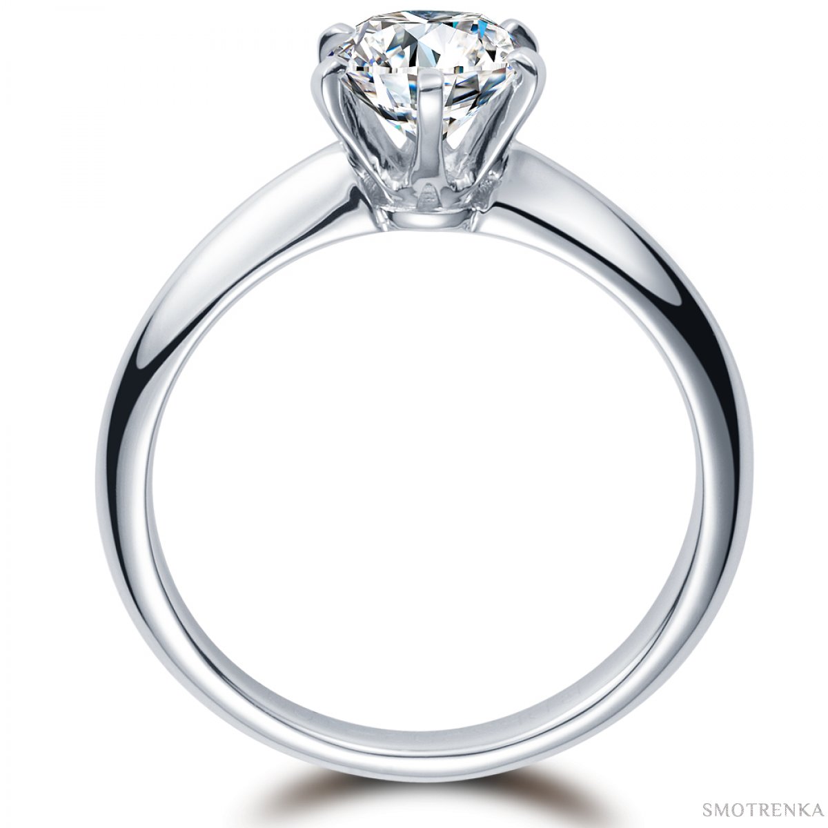 Ri n. Помолвочное кольцо из золота с бриллиантом (1043). Помолвочное кольцо с бриллиантом золотое. Кольцо с крупным бриллиантом. Кольцо с бриллиантом вид сбоку.